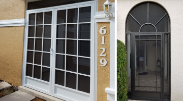 Entryway Screen Enclosure built by Deal's Custom Aluminum in Jupiter, FL